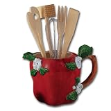 Apple 3d Ceramic Pitcher and Utensil Holder Tools Set by 