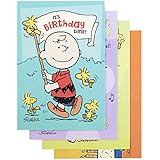 DaySpring Birthday Boxed Greeting Cards w Embossed Envelopes - Peanuts by Charles Schulz, 12 Count (86067)