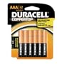 Duracell Coppertop AAA Cell Alkaline Batteries in Reclosable Storage 12 Pack