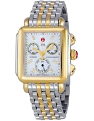 Michele Signature Deco Mother of Pearl 18kt Yellow Gold-plated Watch MWW06P0001
