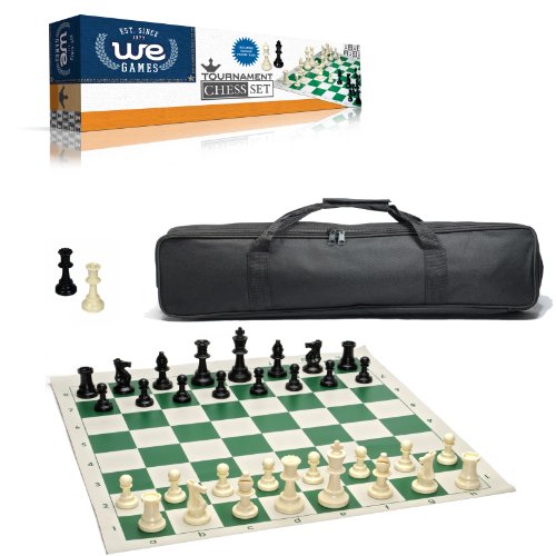 Wood Expressions Tournament Chess Set with Black Canvas Bag On Sale