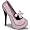 TEEZE-01, 5 3/4" 2 Tone Pump W/Concealed Platform(B. Pink-Blk Pat,7)