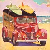 Woody HIGH QUALITY CANVAS Print With Light Added BRUSHSTROKES Darrell Hill 36x35