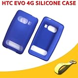 HTC Evo 4G Extended Battery Silicone Case Blue + Wireless Bluetooth Dongle  ....