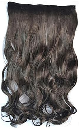 5 Clips 18inches 45cm Lady Sexy Stylish Good Quality New Fashion Dark Brown Mixed Blonde Body Wavy Clip in on Hair Extensions 120g 5c-4#