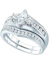 0.50CT-DIA 0.20CT-CMQ BRIDAL SET