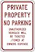 Parking Sign, 18 x 12In, R/WHT, Text