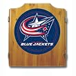 NHL Columbus Blue Jackets Dart Cabinet includes Darts and Board