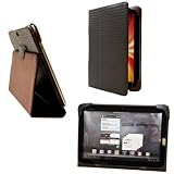 CrazyOnDigital Brown Stand Leather Case for Motorola Droid XYBoard 10.1 Xoom 2.CrazyOnDigital Retail Package