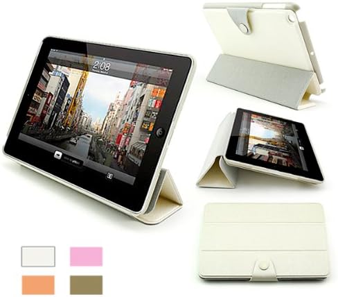 Iclover best seller! fashion design white Folio Book Shell Stand trifolding case Cover for Apple New iPad Mini 7.9 Inch Wifi 3G 4G! Home & Travel/Car use!