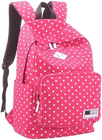 SAIERLONG Women's And Girl's Backpack School bag travel bag Rose Pink Oxford