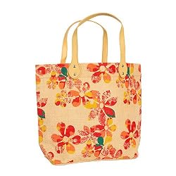Olive N Figs Floral Summer Jute Handbag/Tote