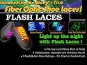 Platube LED Fiber Optic Shoelaces - Magically Lighting in the night with Blue, Red, Green, Orange and Yellow to choose!