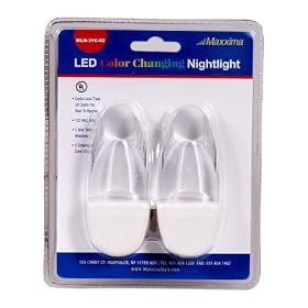 Maxxima MLN-31C LED Color Changing Night Light (Pack of 2)