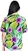 Aloha Hawaiian Floral Beach Blouse Casual Tank TOP Women's Camp Shirt Violet