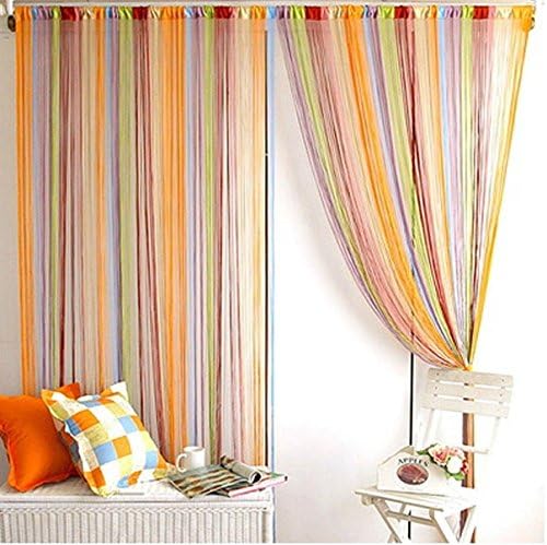 Romantic and colorful line curtain Living room partition curtain 1m * 2m interior decoration,free shipping