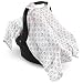 Hudson Baby Muslin Cotton Car Seat Canopy, Aztec, One Size