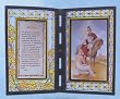 St. Martin de Tours Stained Glass Plaque in English or Spanish, 10" x 7" - MADE IN ITALY