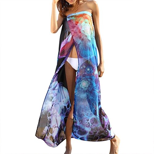 Akery Women's Chiffon Robe Beach Dress Swimsuit Cover Up Beachwear