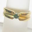 14K Yellow Gold Blue Diamond Ring - 0.20 Ct.