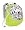 White/Chartreuse Pattern