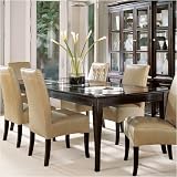 American Modern Glass Top Table