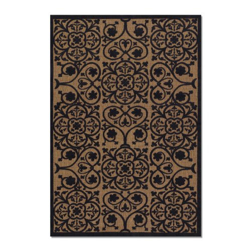 Couristan 5781-0010 Urbane Tan Indoor/Outdoor Rug Size - 5.2 x 7.6 ft.