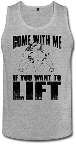 Men's Casual Vest Bastard Muscle Weight Lifting Shirts HeatherGray