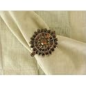 Baroque Beaded Raja Design Napkin Rings - Set of 4