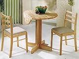 IMAGE OF Solid Wood Drop Leaf Table with Starter Chair in Natural Finish ADS1050, 2015