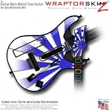 Rising Sun Blue Skin fits Band Hero, Guitar Hero 5 & World Tour Guitars for Nintendo Wii (GUITAR NOT INCLUDED) by WraptorSkinz
