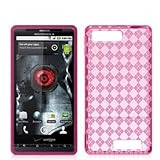 Hot Pink TPU Candy Rubber Flexi Skin Case Cover for For Motorola Droid X2 M ....