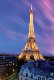 Empire 292551 Poster, Paris Eiffelturm by Dawn 61 x 91.5 cm