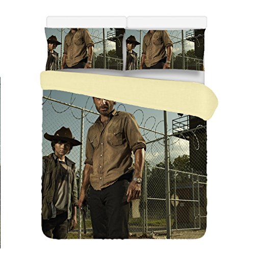 Custom The Walking Dead 3 Piece Duvet Cover Bedding Set Twin Size 160x210CM