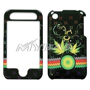 IPHONE 3G JAMAICA MARIJUANA WEED LEAF DESIGN CASE COVER