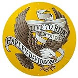 Harley-Davidson® Live To Ride Metal Sign