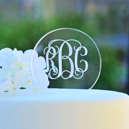 willow tree stores:Cathy's Concepts 1304 Personalized Acrylic Circle Cake Topper