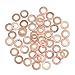 X AUTOHAUX 50 Pcs 8mm Inner Diameter Copper Washers Flat Sealing Gaskets Rings