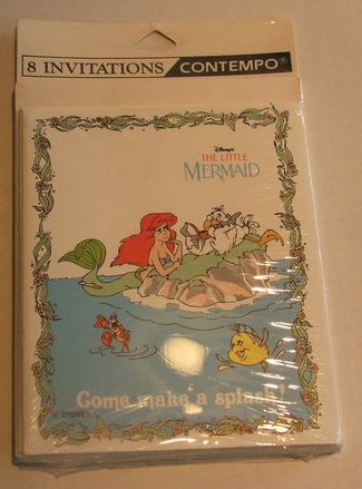 Disney Vintage the Little Mermaid Invitations
