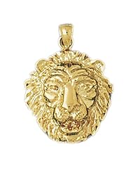 CleverEves 14K Gold Pendant Lion Head 6 - Gram(s)