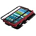 Samsung Galaxy Mega 2 G750 Case, Kaleidio [Mybat Natural TUFF] Dual Layer Shock Proof Hybrid Case Cover w/ Metal Kickstand [Includes a Overbrawn Prying Tool & Stylux Stylus] [Black/Red]