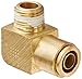 Eaton Weatherhead 1869X8 Brass CA360 D.O.T. Air Brake Tube Fitting, 90 Degree Elbow, 3/8