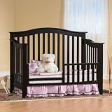 Toddler Bed Conversion Rail Set for Salerno Crib Finish: White