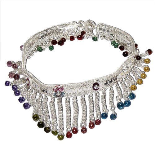 Gift Ideas for Teen Girls Sterling Silver Anklets Pair 10 inches(sanklt062)