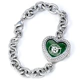 MLB Women's MH-OAK Heart Collection Oakland Athletics Watch
