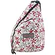 Urban Sport Pink & Gray Daisy Flower Trail Maker Classic School Book Sling Bag