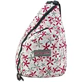 Urban Sport Pink & Gray Daisy Flower Trail Maker Classic School Book Sling Bag
