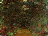 Hand Made Oil Reproduction - Claude Monet - 24 x 18 inches - The Path under the Rose Trellises, G...