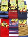 6 Prs Boys Spongebob Squarepants Socks Size 9-12