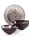 Kosta Boda Crystal Bowls, Tellus Black Collection